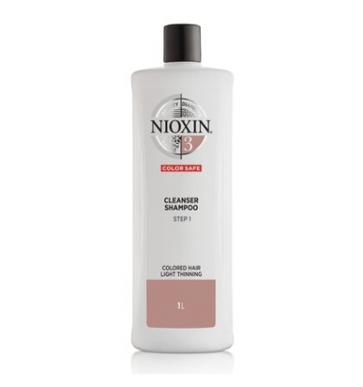 Nioxin 3 color safe cleanser shampoo step1 -Formato litro 1000ml